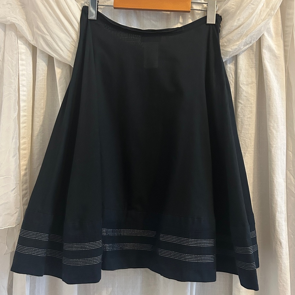 Agnes B. Classic Navy A-Line Skirt